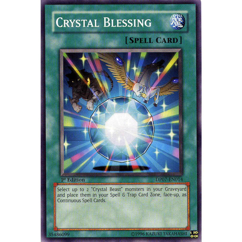 Crystal Blessing DP07-EN014 Yu-Gi-Oh! Card from the Duelist Pack: Jesse Anderson Set