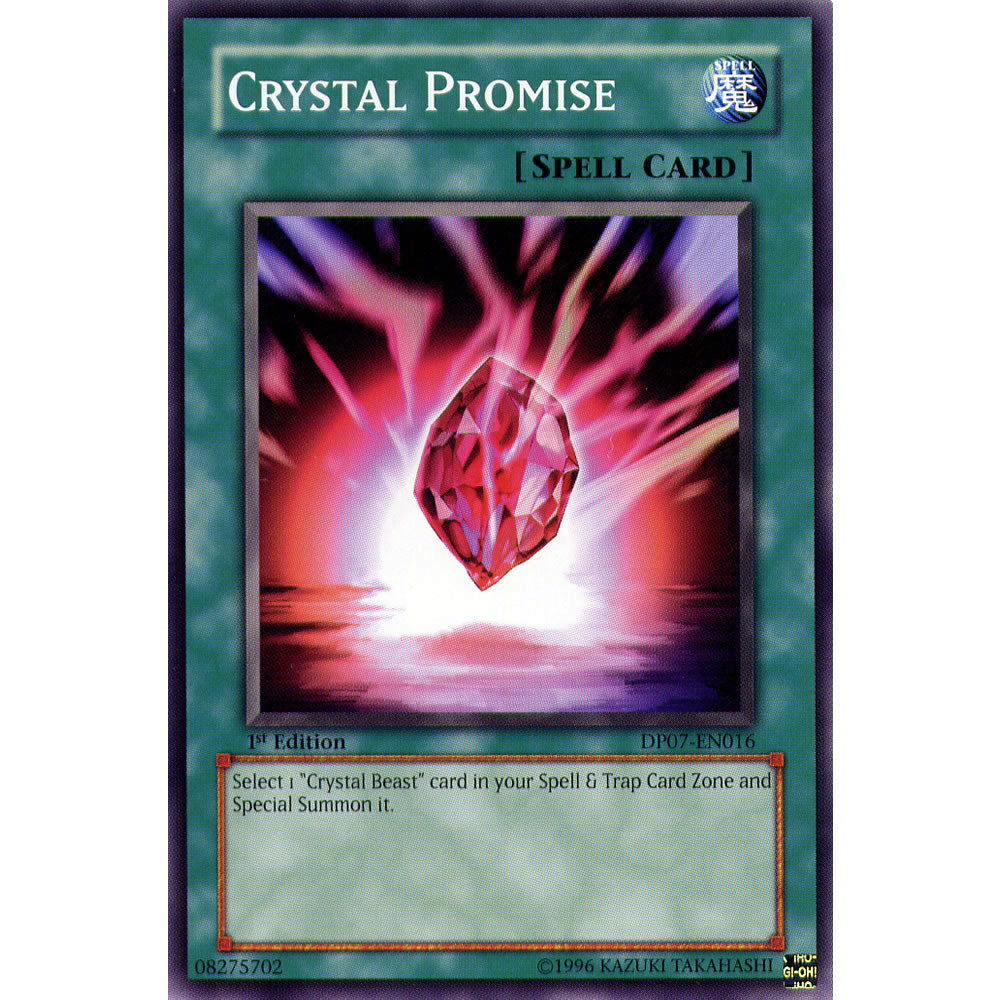 Crystal Promise DP07-EN016 Yu-Gi-Oh! Card from the Duelist Pack: Jesse Anderson Set