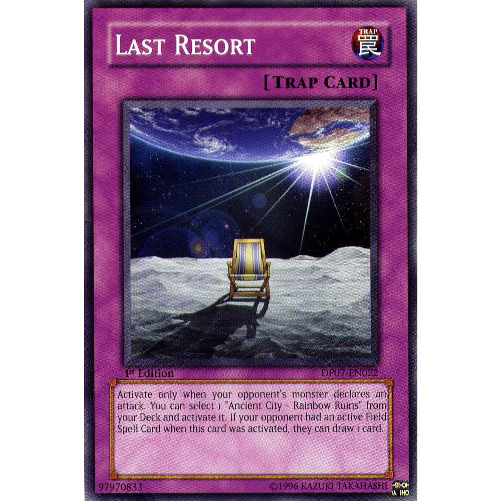 Last Resort DP07-EN022 Yu-Gi-Oh! Card from the Duelist Pack: Jesse Anderson Set