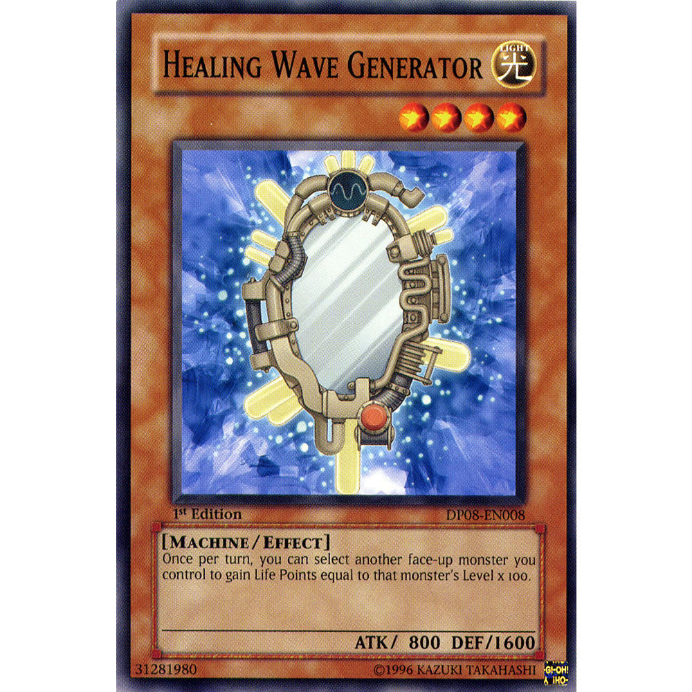 Healing Wave Generator DP08-EN008 Yu-Gi-Oh! Card from the Duelist Pack: Yusei Set
