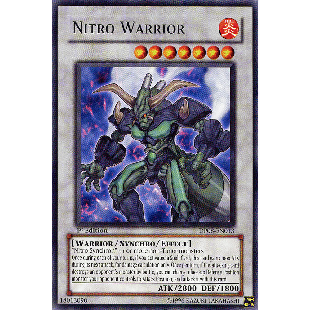 Nitro Warrior DP08-EN013 Yu-Gi-Oh! Card from the Duelist Pack: Yusei Set