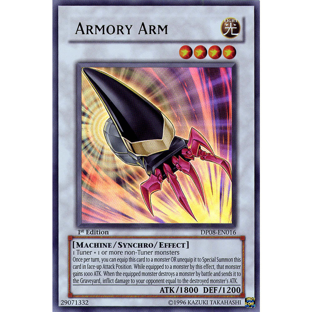 Armory Arm DP08-EN016 Yu-Gi-Oh! Card from the Duelist Pack: Yusei Set