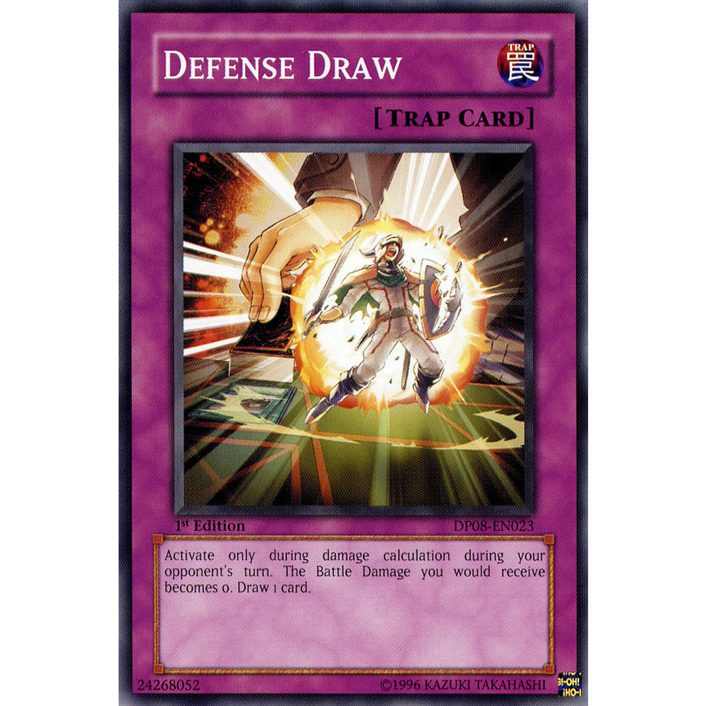Defense Draw DP08-EN023 Yu-Gi-Oh! Card from the Duelist Pack: Yusei Set