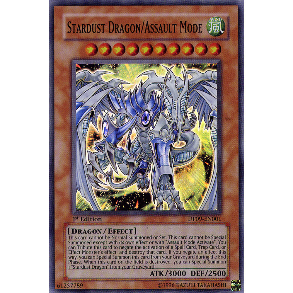 Stardust Dragon/Assault Mode DP09-EN001 Yu-Gi-Oh! Card from the Duelist Pack: Yusei 2 Set