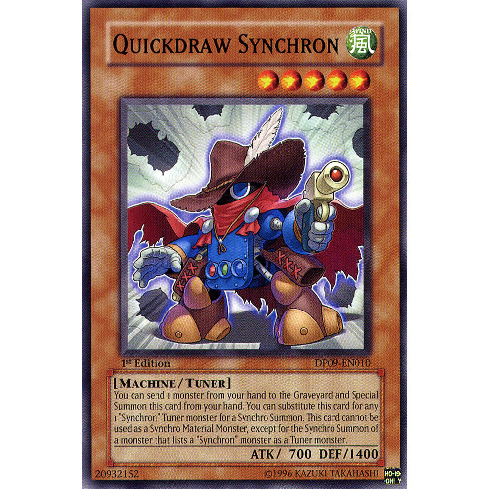 Quickdraw Synchron DP09-EN010 Yu-Gi-Oh! Card from the Duelist Pack: Yusei 2 Set
