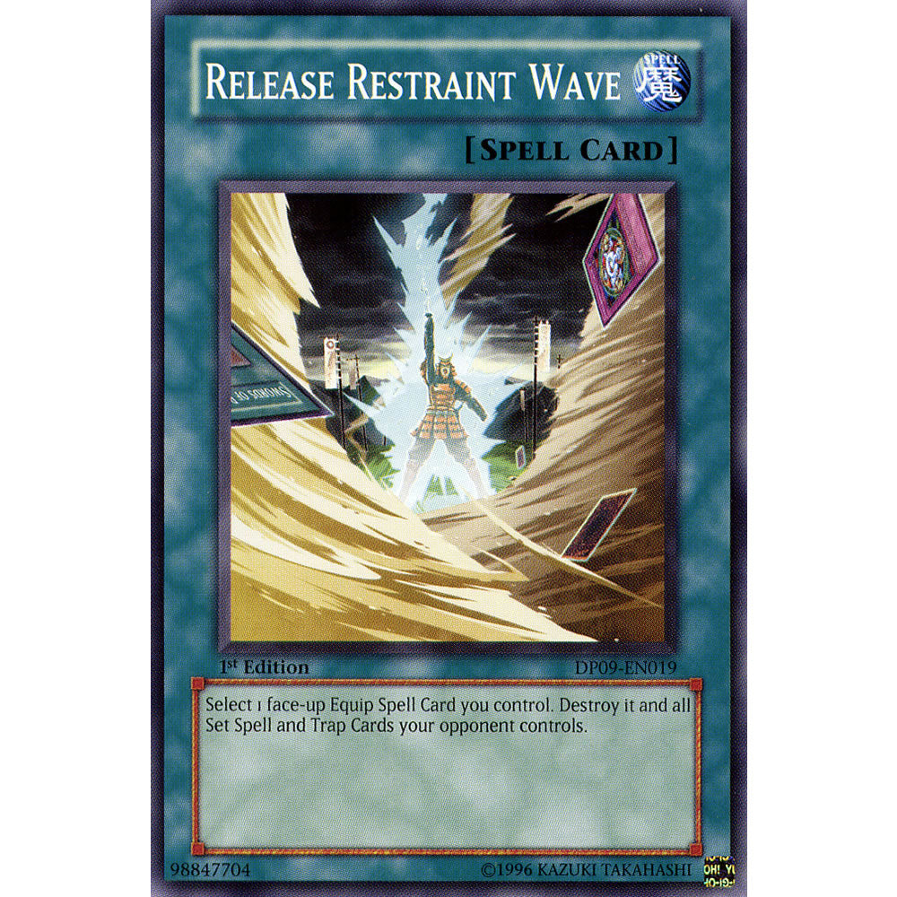 Release Restraint Wave DP09-EN019 Yu-Gi-Oh! Card from the Duelist Pack: Yusei 2 Set