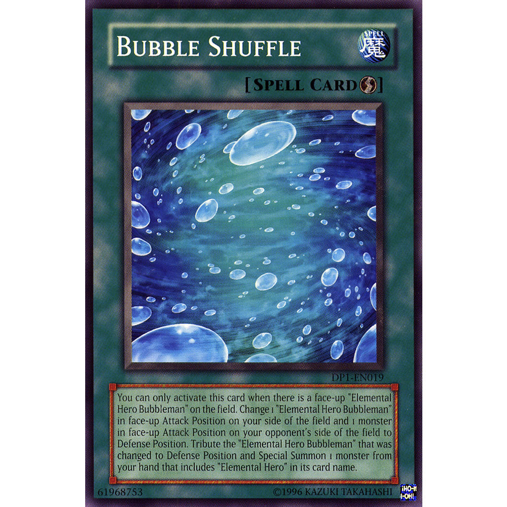 Bubble Shuffle DP1-EN019 Yu-Gi-Oh! Card from the Duelist Pack: Jaden Yuki Set