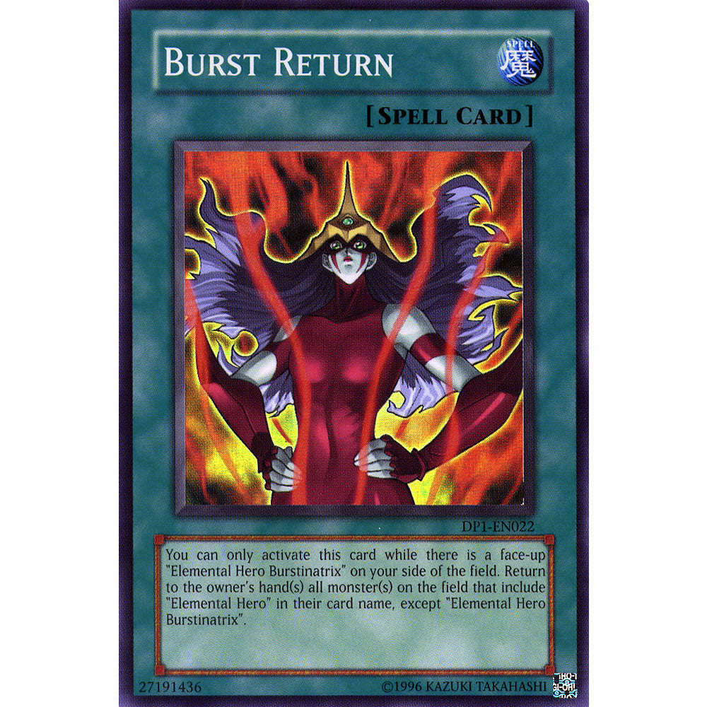 Burst Return DP1-EN022 Yu-Gi-Oh! Card from the Duelist Pack: Jaden Yuki Set