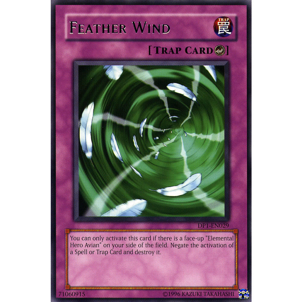 Feather Wind DP1-EN029 Yu-Gi-Oh! Card from the Duelist Pack: Jaden Yuki Set