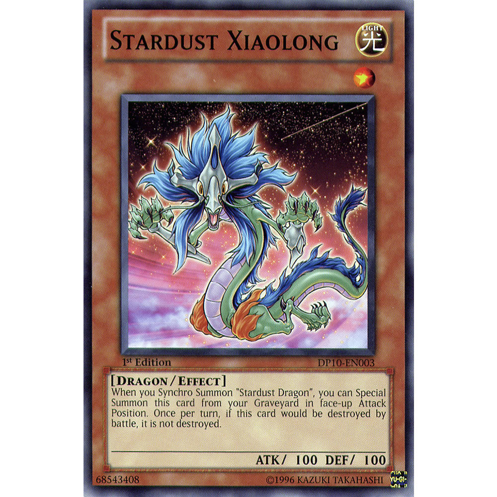 Stardust Xialong DP10-EN003 Yu-Gi-Oh! Card from the Duelist Pack: Yusei 3 Set