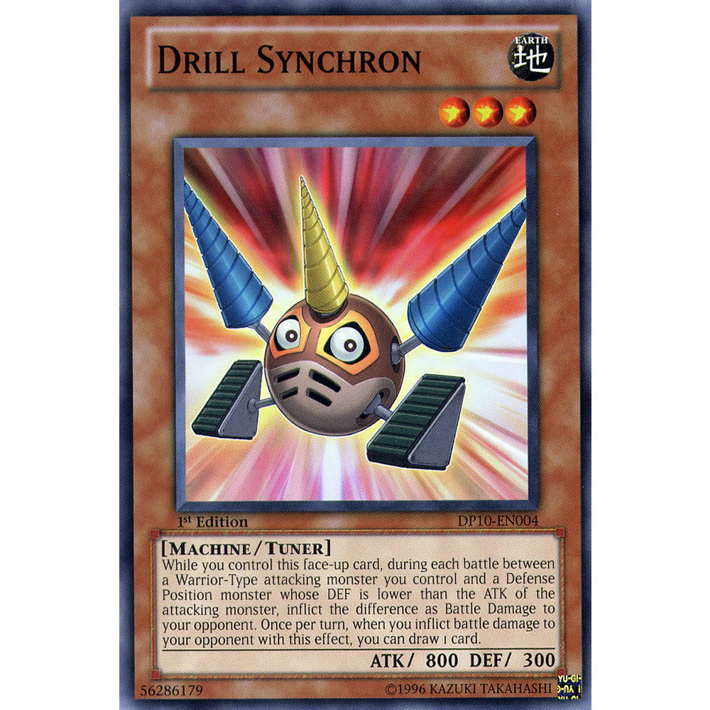 Drill Synchron DP10-EN004 Yu-Gi-Oh! Card from the Duelist Pack: Yusei 3 Set