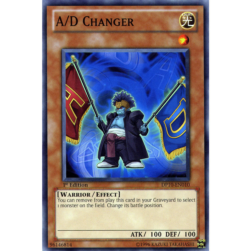 A/D Changer DP10-EN010 Yu-Gi-Oh! Card from the Duelist Pack: Yusei 3 Set
