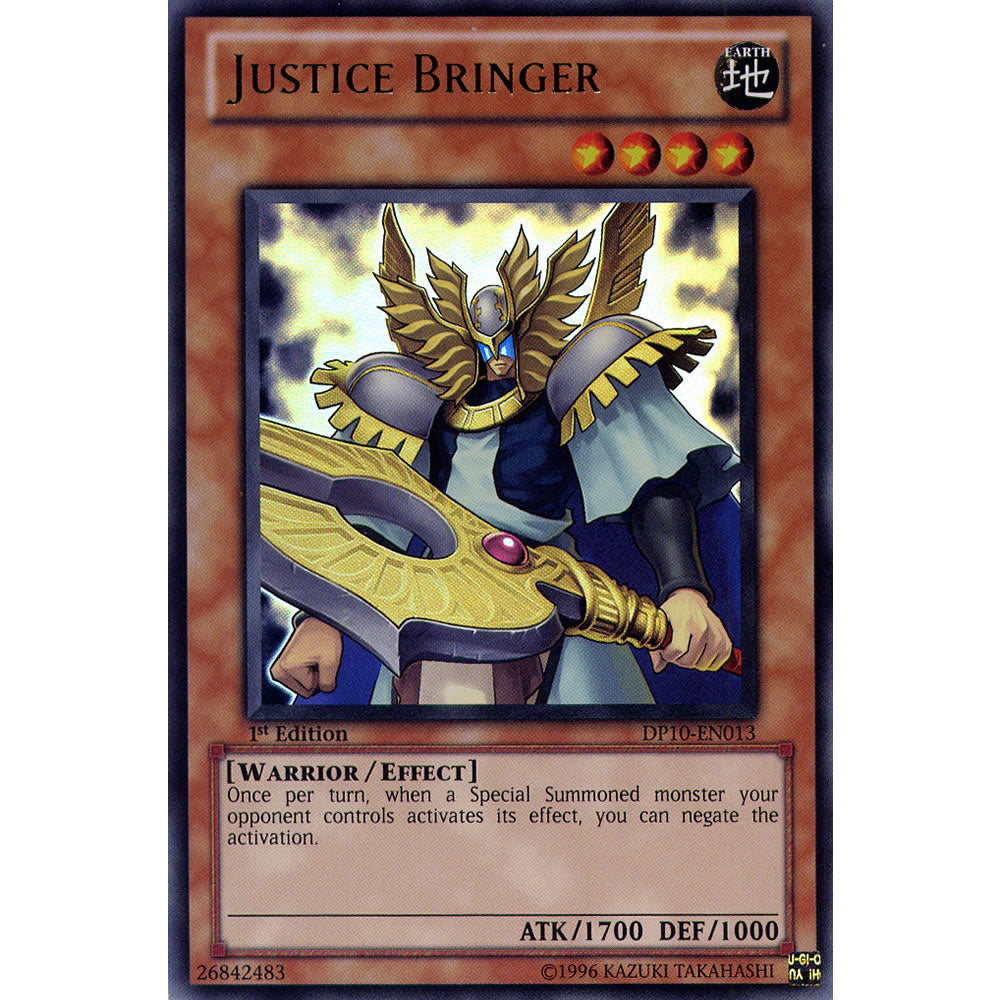 Justice Bringer DP10-EN013 Yu-Gi-Oh! Card from the Duelist Pack: Yusei 3 Set