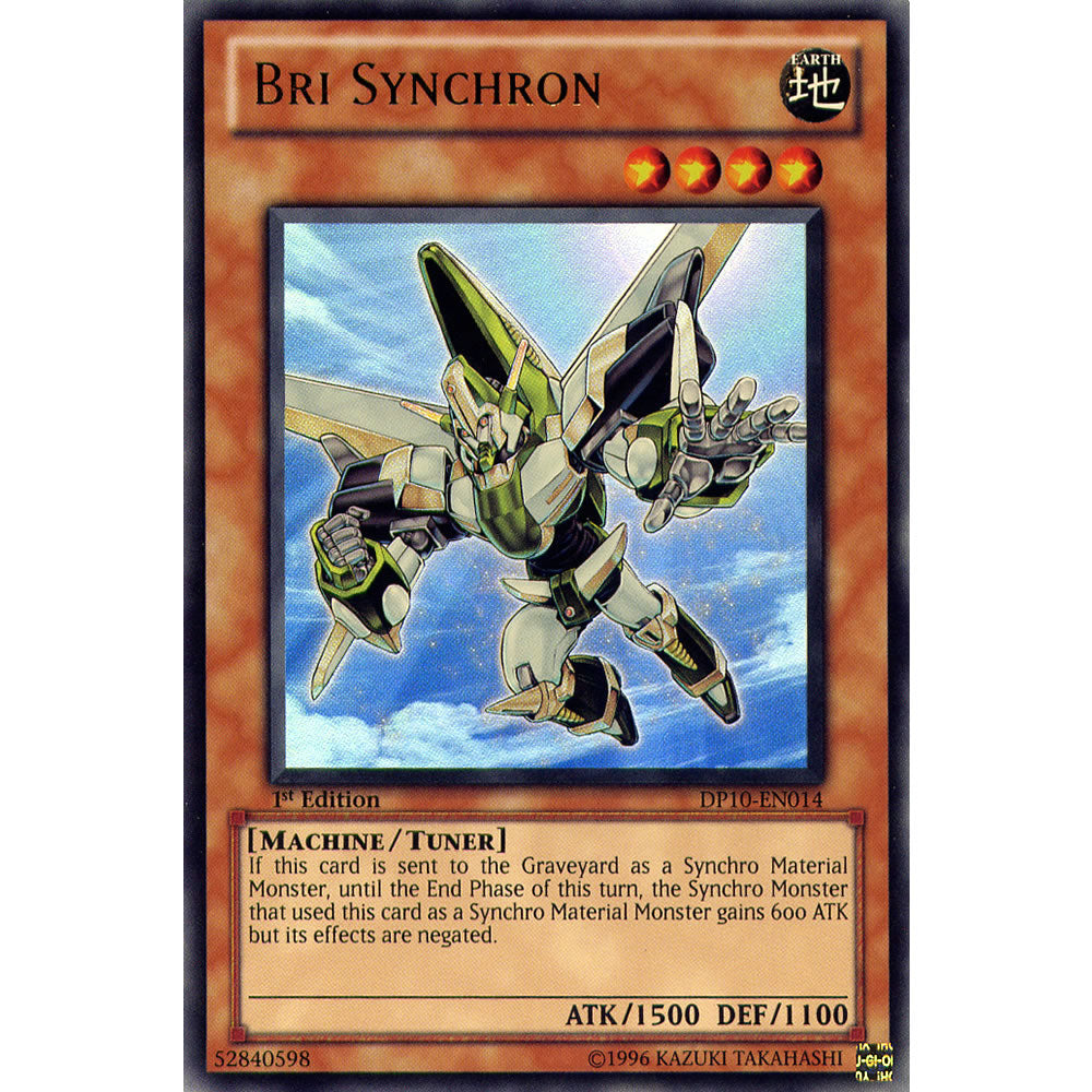 Bri Synchron DP10-EN014 Yu-Gi-Oh! Card from the Duelist Pack: Yusei 3 Set