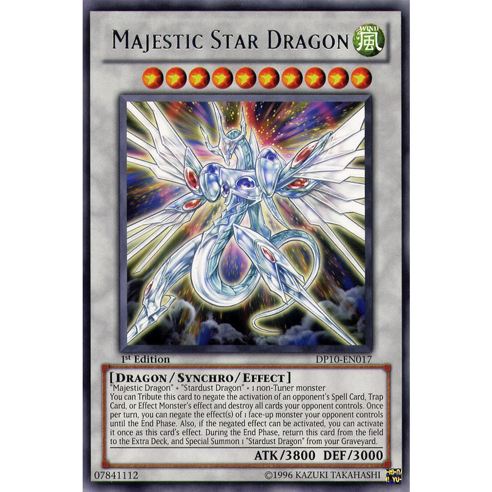 Majestic Star Dragon DP10-EN017 Yu-Gi-Oh! Card from the Duelist Pack: Yusei 3 Set
