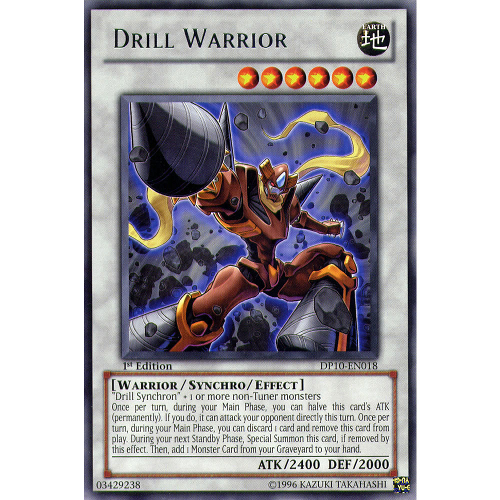 Drill Warrior DP10-EN018 Yu-Gi-Oh! Card from the Duelist Pack: Yusei 3 Set
