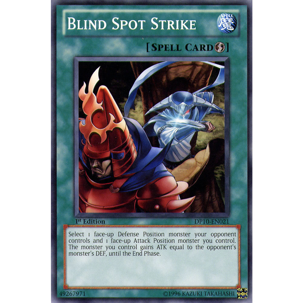 Blind Spot Strike DP10-EN021 Yu-Gi-Oh! Card from the Duelist Pack: Yusei 3 Set