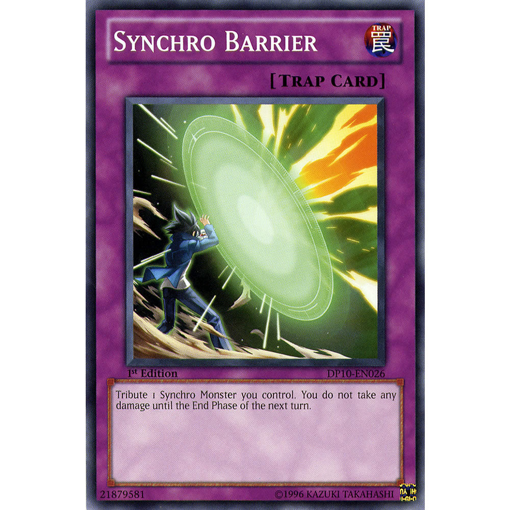 Synchro Barrier DP10-EN026 Yu-Gi-Oh! Card from the Duelist Pack: Yusei 3 Set