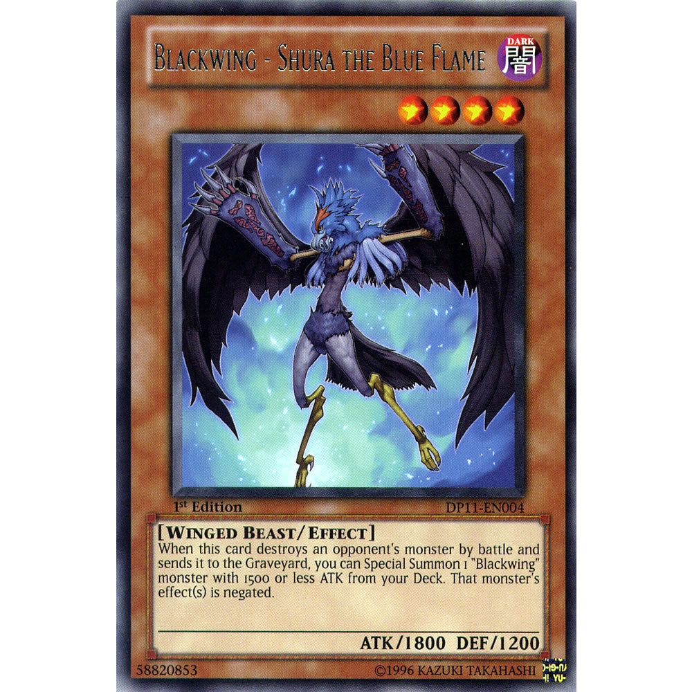 Blackwing - Shura The Blue Flame DP11-EN004 Yu-Gi-Oh! Card from the Duelist Pack: Crow Duelist Set