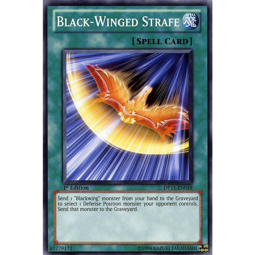 Black - Winged Strafe DP11-EN019 Yu-Gi-Oh! Card from the Duelist Pack: Crow Duelist Set