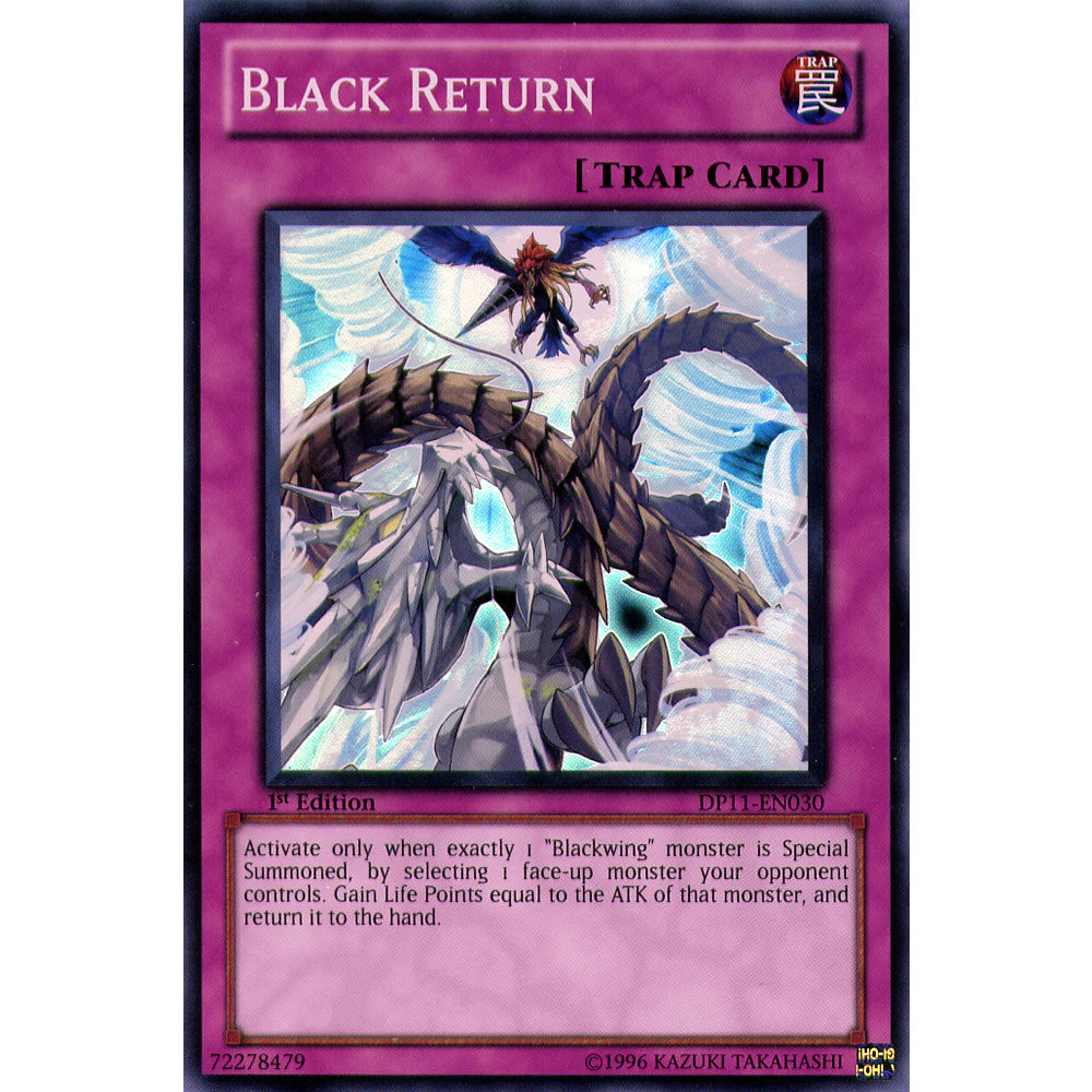 Black Return DP11-EN030 Yu-Gi-Oh! Card from the Duelist Pack: Crow Duelist Set