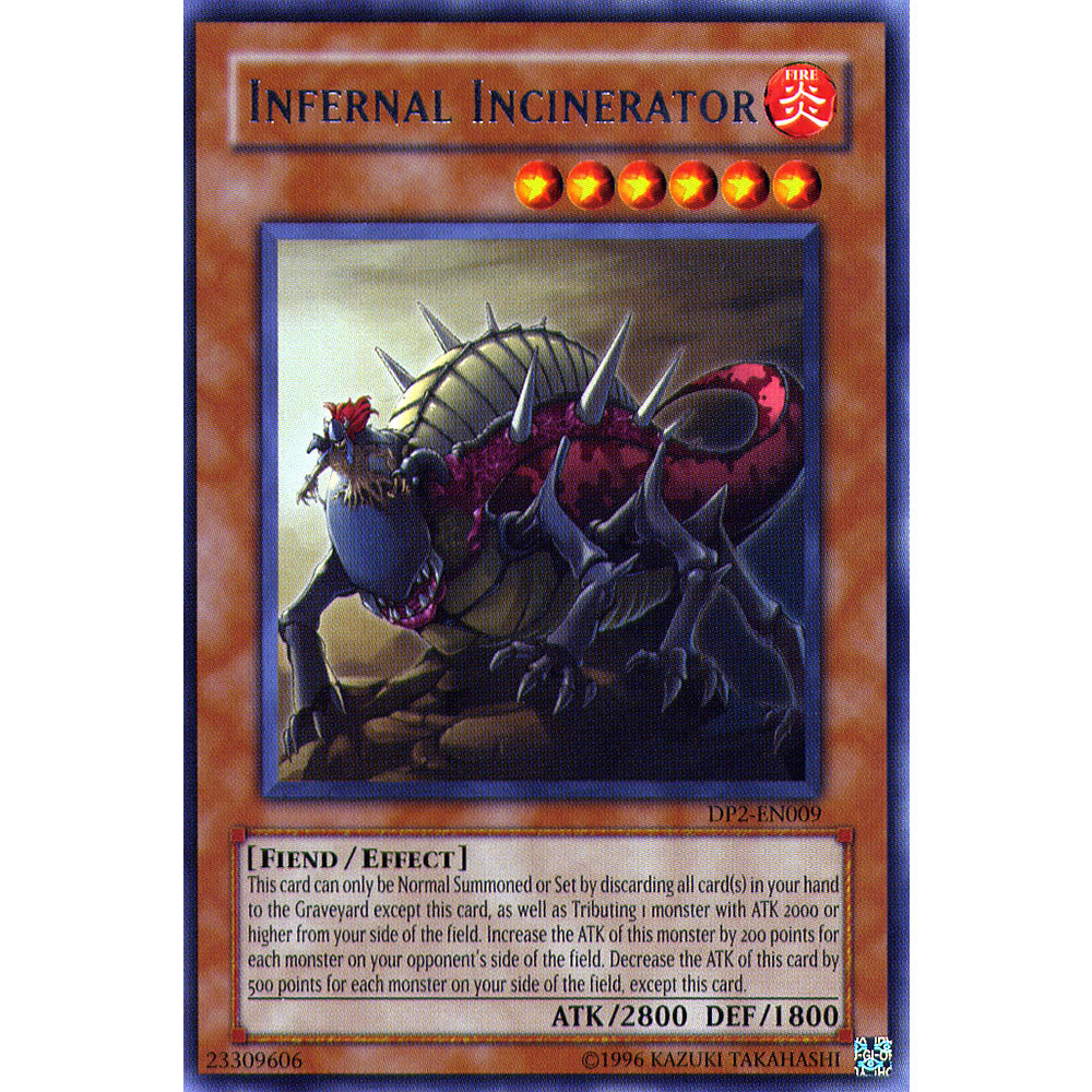 Infernal Incinerator DP2-EN009 Yu-Gi-Oh! Card from the Duelist Pack: Chazz Princeton Set