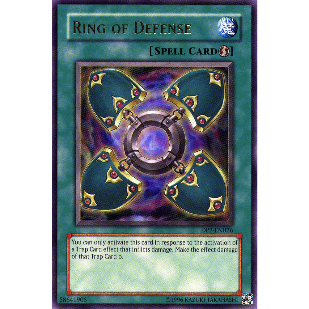 Ring of Defense DP2-EN026 Yu-Gi-Oh! Card from the Duelist Pack: Chazz Princeton Set