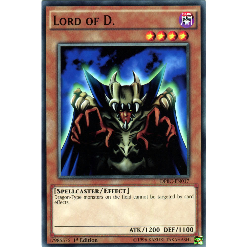 Lord of D. DPBC-EN017 Yu-Gi-Oh! Card from the Duelist Pack: Battle City Set