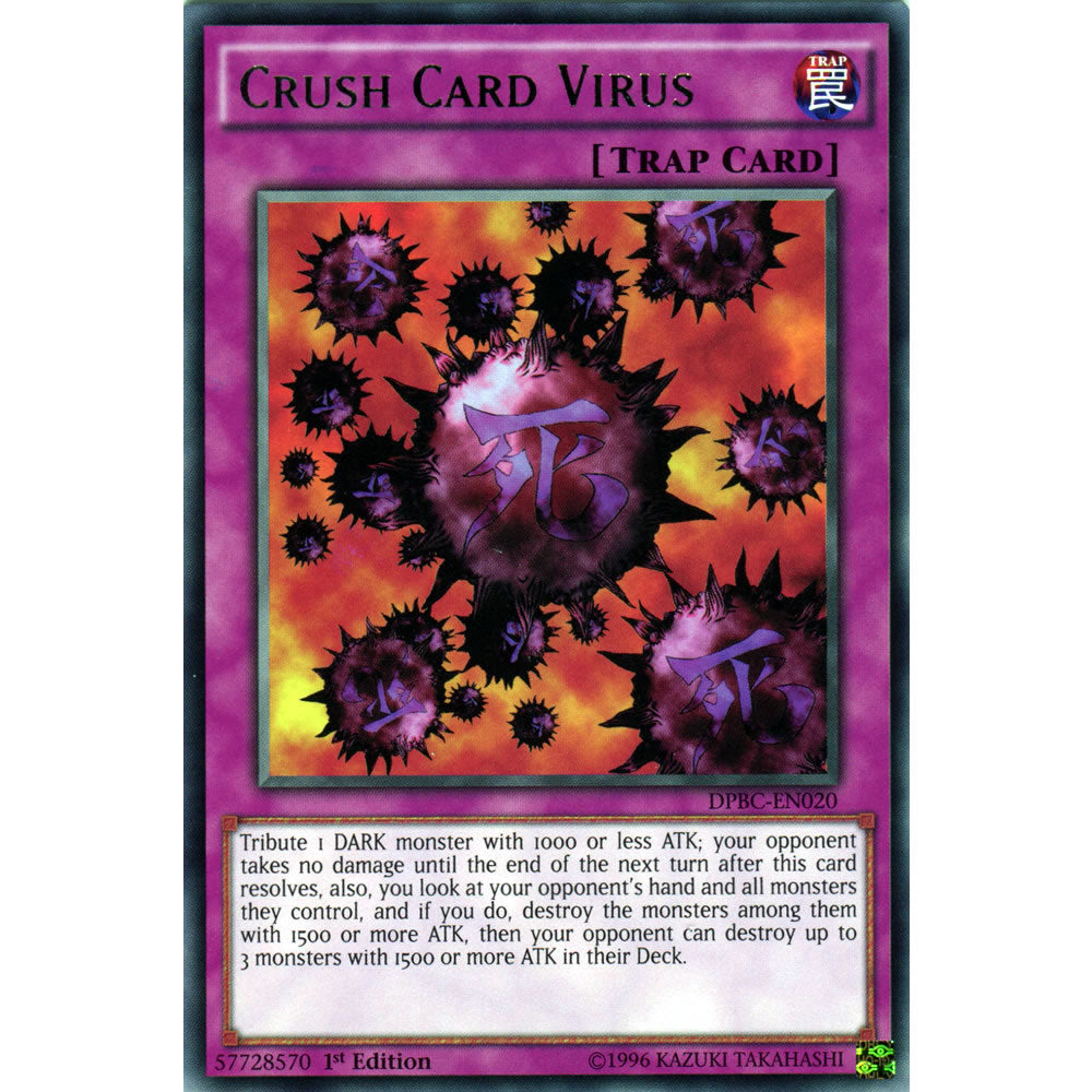 Crush Card Virus DPBC-EN020 Yu-Gi-Oh! Card from the Duelist Pack: Battle City Set