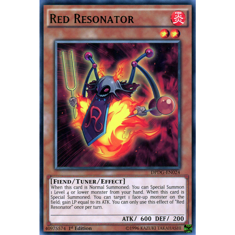 Red Resonator DPDG-EN024 Yu-Gi-Oh! Card from the Duelist Pack: Dimensional Guardians Set