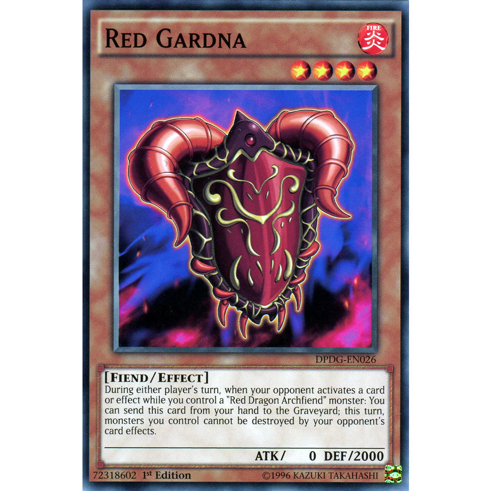 Red Gardna DPDG-EN026 Yu-Gi-Oh! Card from the Duelist Pack: Dimensional Guardians Set