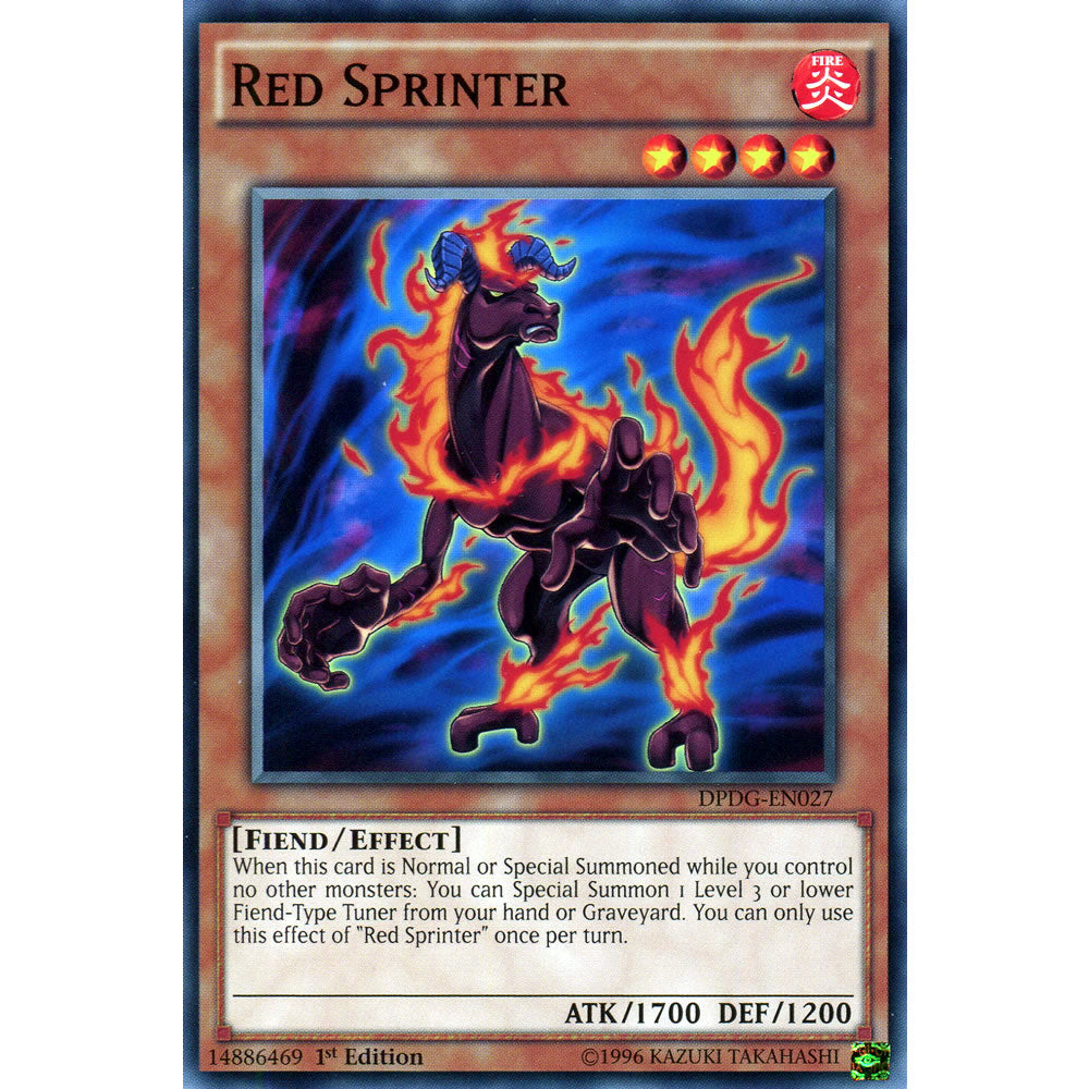 Red Sprinter DPDG-EN027 Yu-Gi-Oh! Card from the Duelist Pack: Dimensional Guardians Set