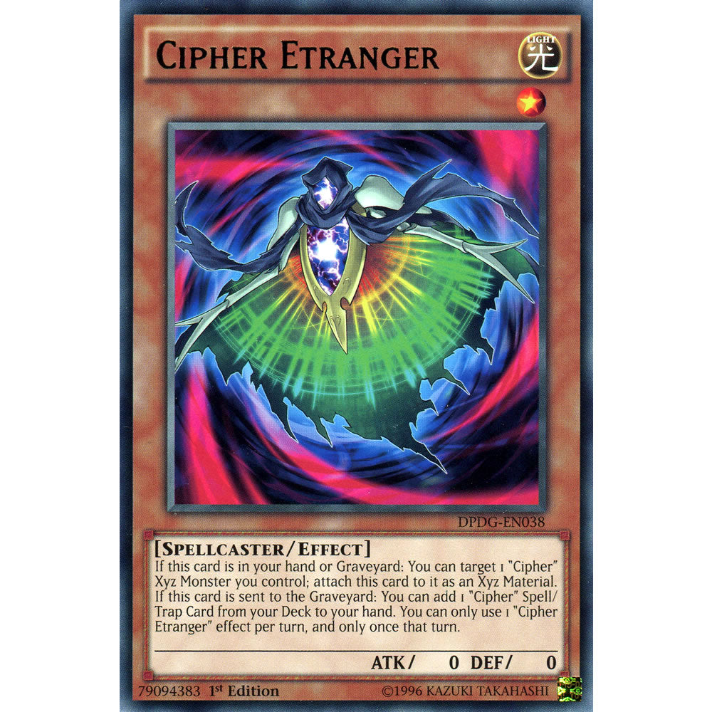 Cipher Etranger DPDG-EN038 Yu-Gi-Oh! Card from the Duelist Pack: Dimensional Guardians Set