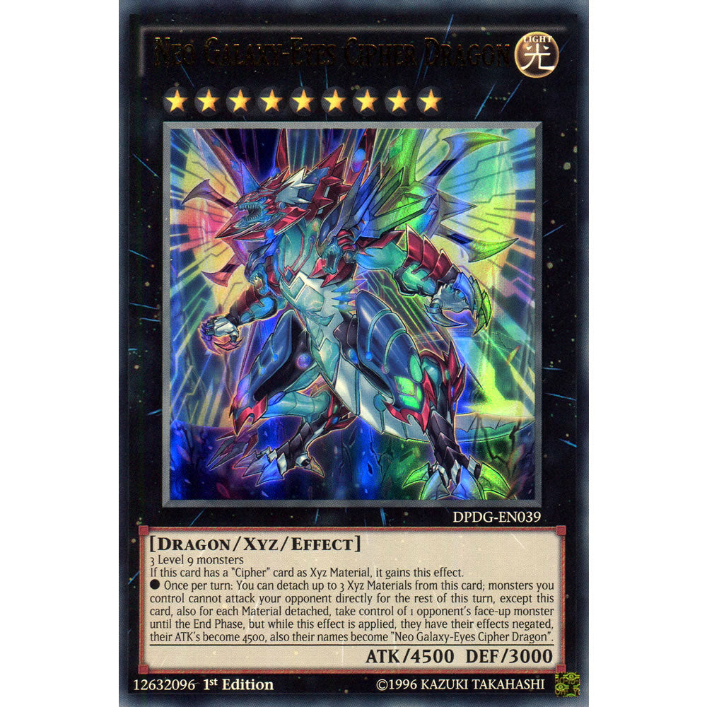Neo Galaxy-Eyes Cipher Dragon DPDG-EN039 Yu-Gi-Oh! Card from the Duelist Pack: Dimensional Guardians Set