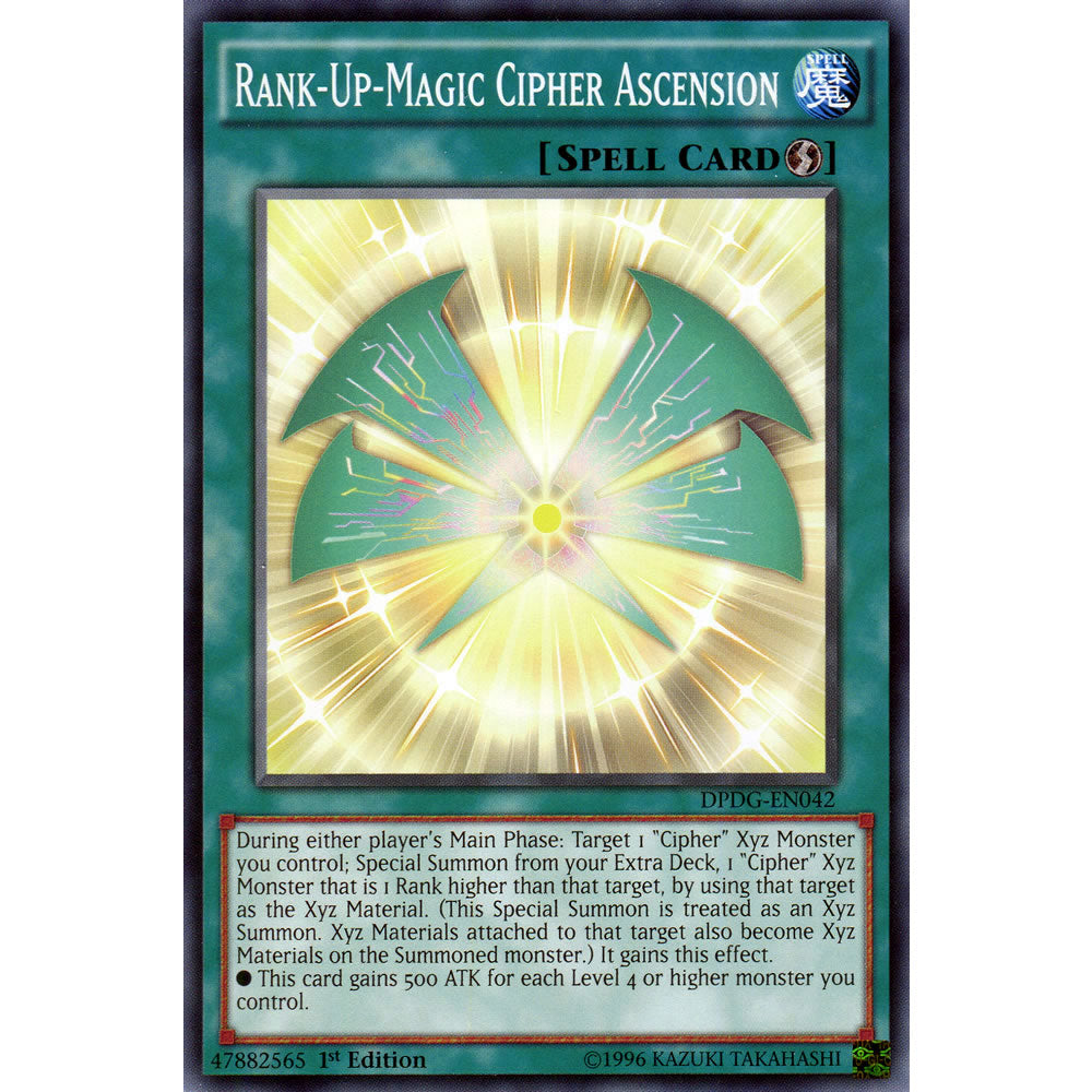 Rank-Up-Magic Cipher Ascension DPDG-EN042 Yu-Gi-Oh! Card from the Duelist Pack: Dimensional Guardians Set