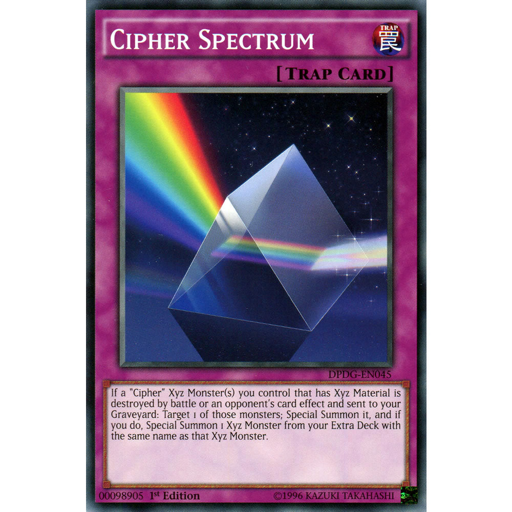 Cipher Spectrum DPDG-EN045 Yu-Gi-Oh! Card from the Duelist Pack: Dimensional Guardians Set
