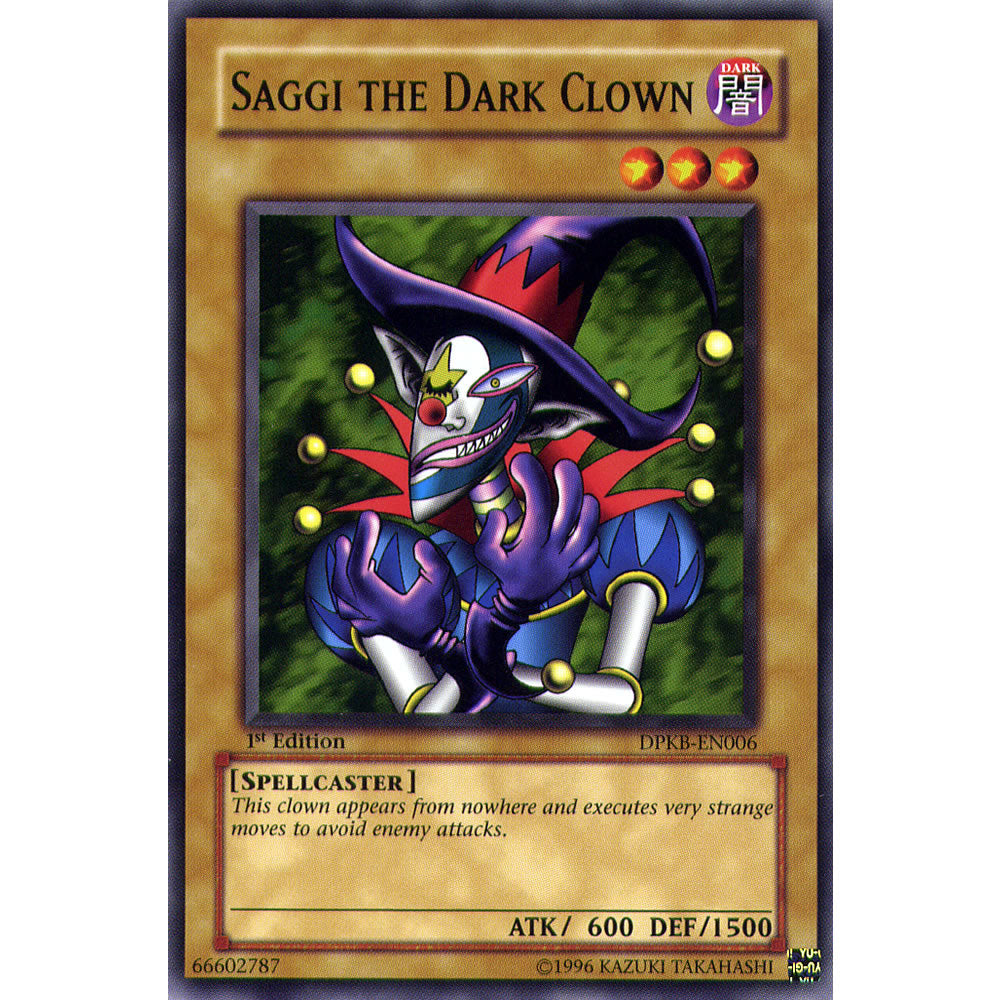 Saggi the Dark Clown DPKB-EN006 Yu-Gi-Oh! Card from the Duelist Pack: Kaiba Set