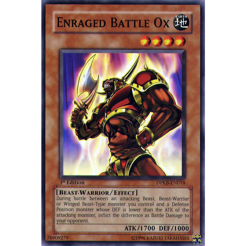 Enraged Battle Ox DPKB-EN018 Yu-Gi-Oh! Card from the Duelist Pack: Kaiba Set