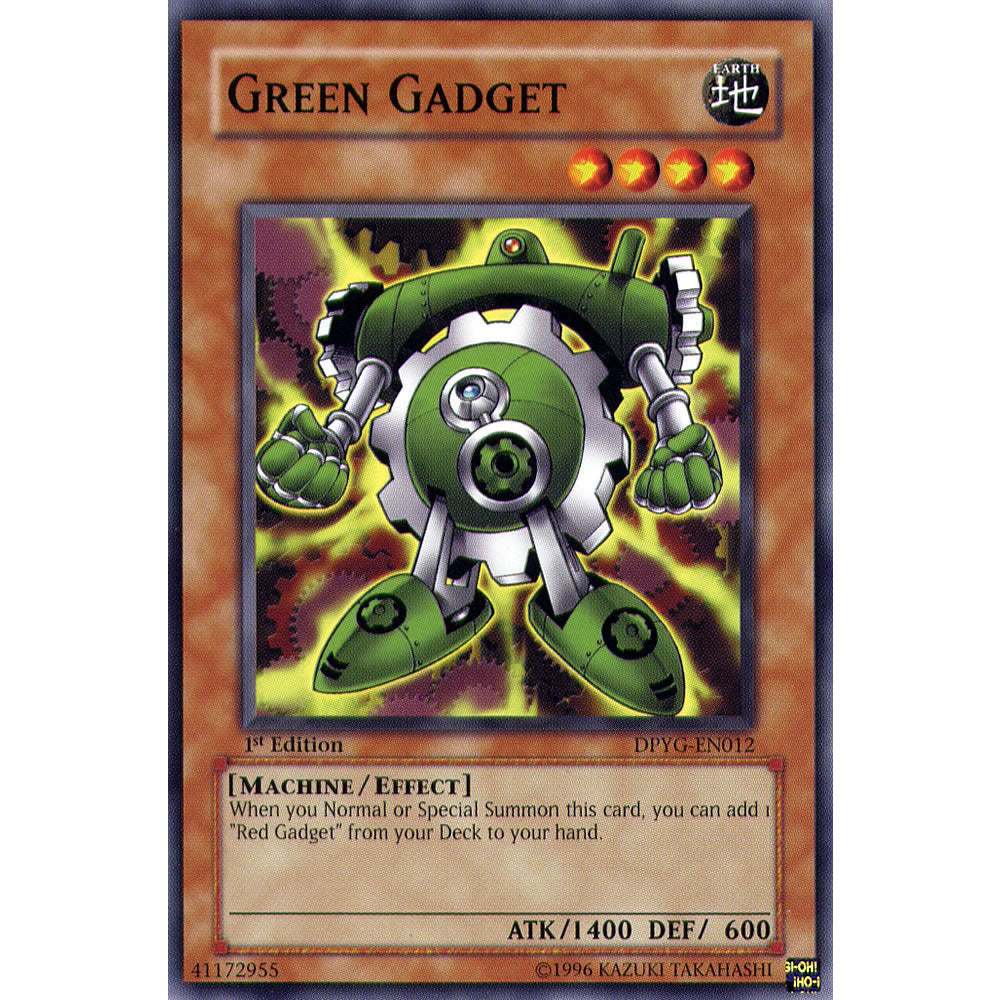 Green Gadget DPYG-EN012 Yu-Gi-Oh! Card from the Duelist Pack: Yugi Set