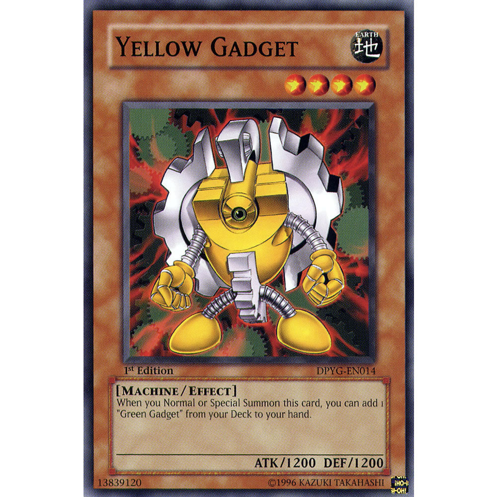 Yellow Gadget DPYG-EN014 Yu-Gi-Oh! Card from the Duelist Pack: Yugi Set