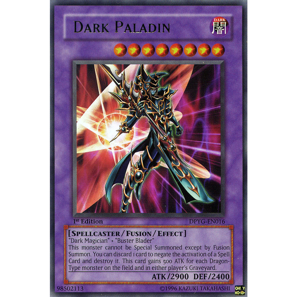 Dark Paladin DPYG-EN016 Yu-Gi-Oh! Card from the Duelist Pack: Yugi Set