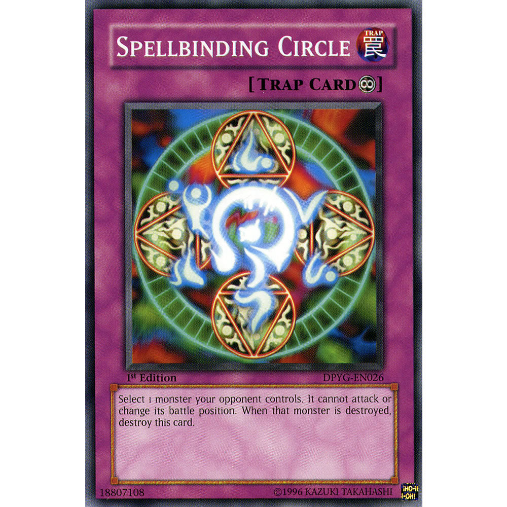 Spellbinding Circle DPYG-EN026 Yu-Gi-Oh! Card from the Duelist Pack: Yugi Set