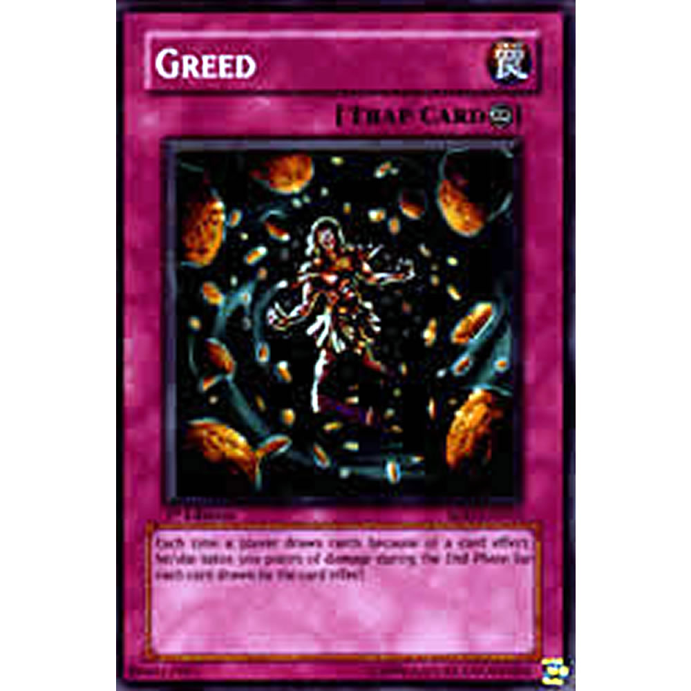 Greed DR3-EN055 Yu-Gi-Oh! Card from the Dark Revelation 3 Set