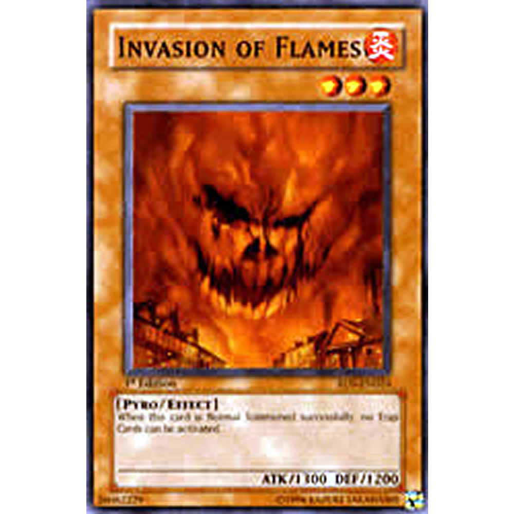 Invasion of Flames DR3-EN084 Yu-Gi-Oh! Card from the Dark Revelation 3 Set