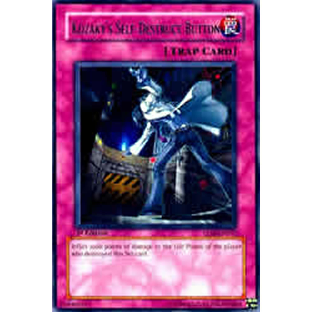 Kozaky's Self Destruction Button DR3-EN232 Yu-Gi-Oh! Card from the Dark Revelation 3 Set