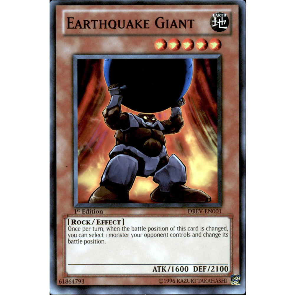 Earthequake Giant DREV-EN001 Yu-Gi-Oh! Card from the Duelist Revolution Set