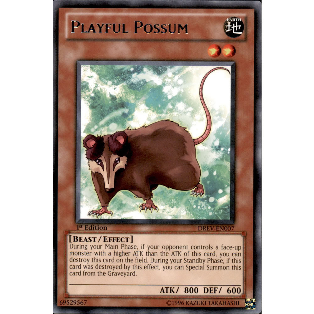 Playful Possum DREV-EN007 Yu-Gi-Oh! Card from the Duelist Revolution Set