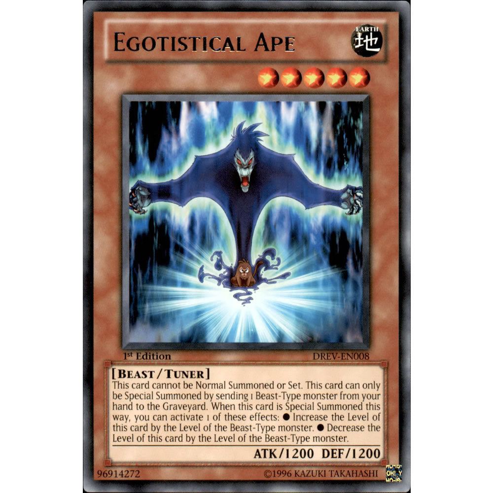 Egotistical Ape DREV-EN008 Yu-Gi-Oh! Card from the Duelist Revolution Set