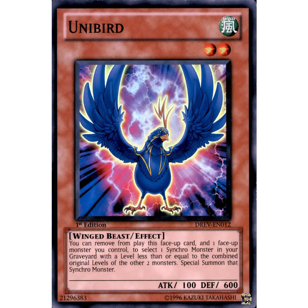 Unibird DREV-EN012 Yu-Gi-Oh! Card from the Duelist Revolution Set