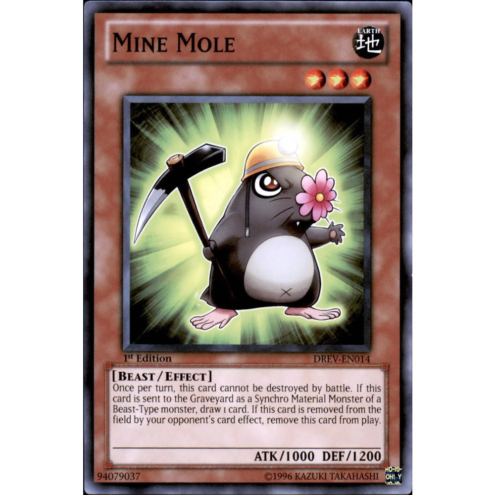 Mine Mole DREV-EN014 Yu-Gi-Oh! Card from the Duelist Revolution Set